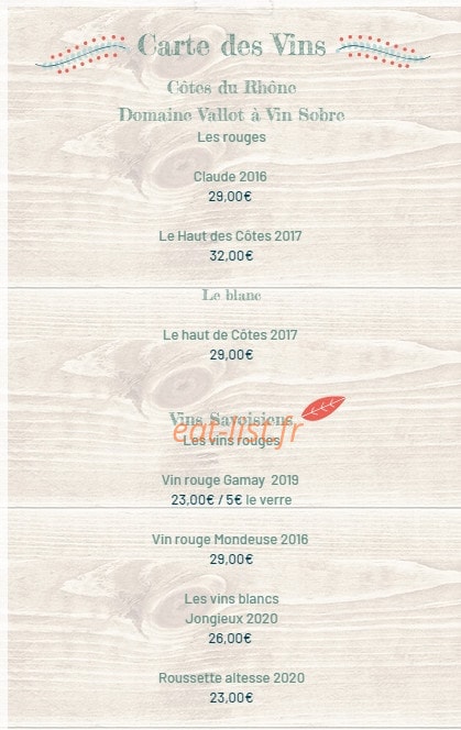 La Bergerie du Soleil — carte page 9