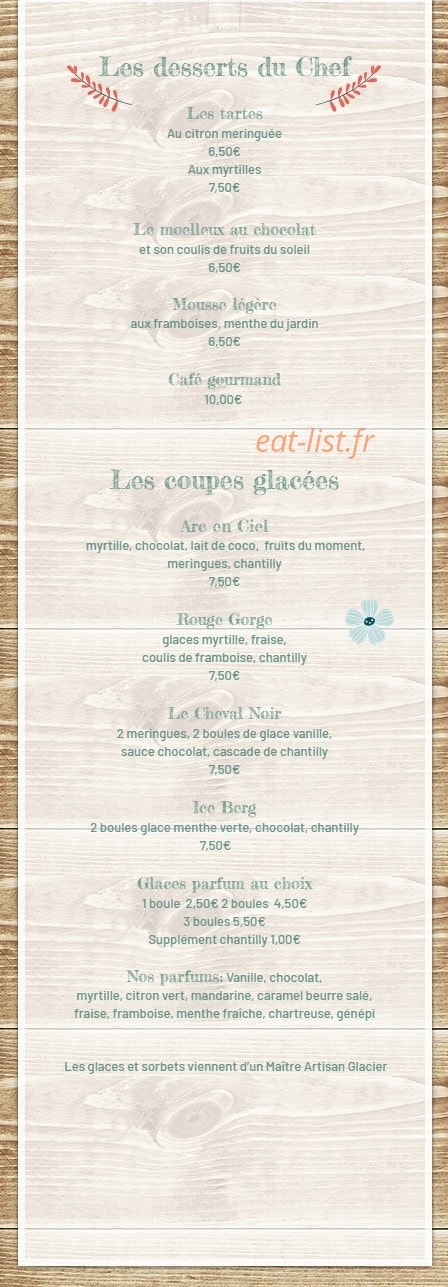 La Bergerie du Soleil — carte page 3