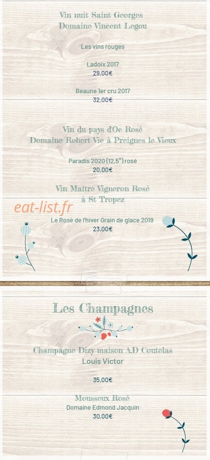 La Bergerie du Soleil — carte page 10