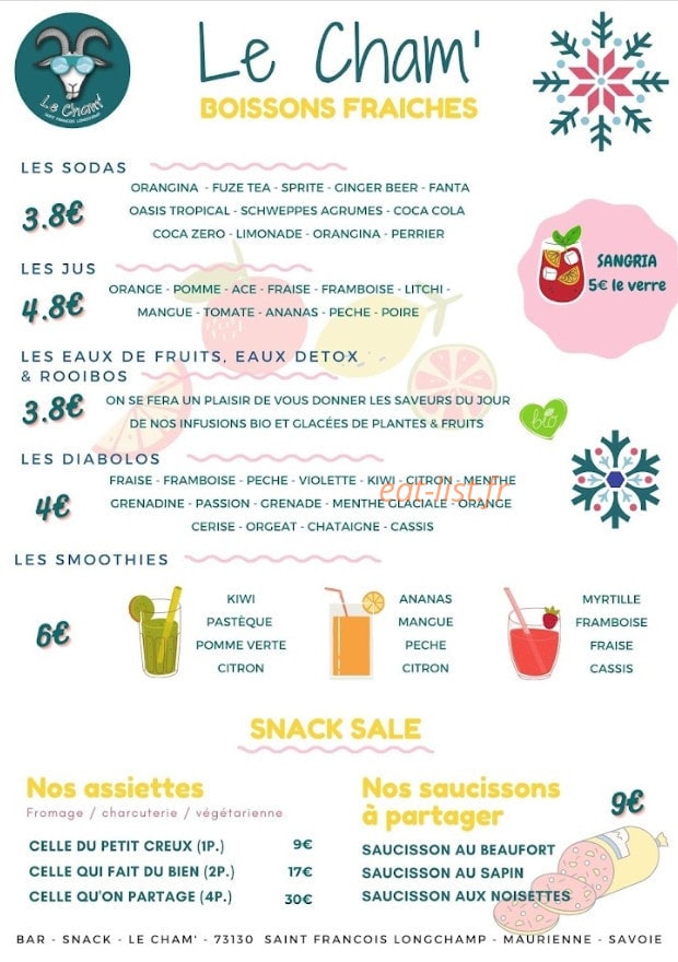 Le Cham' — carte page 2