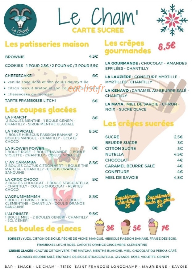 Le Cham' — carte page 1