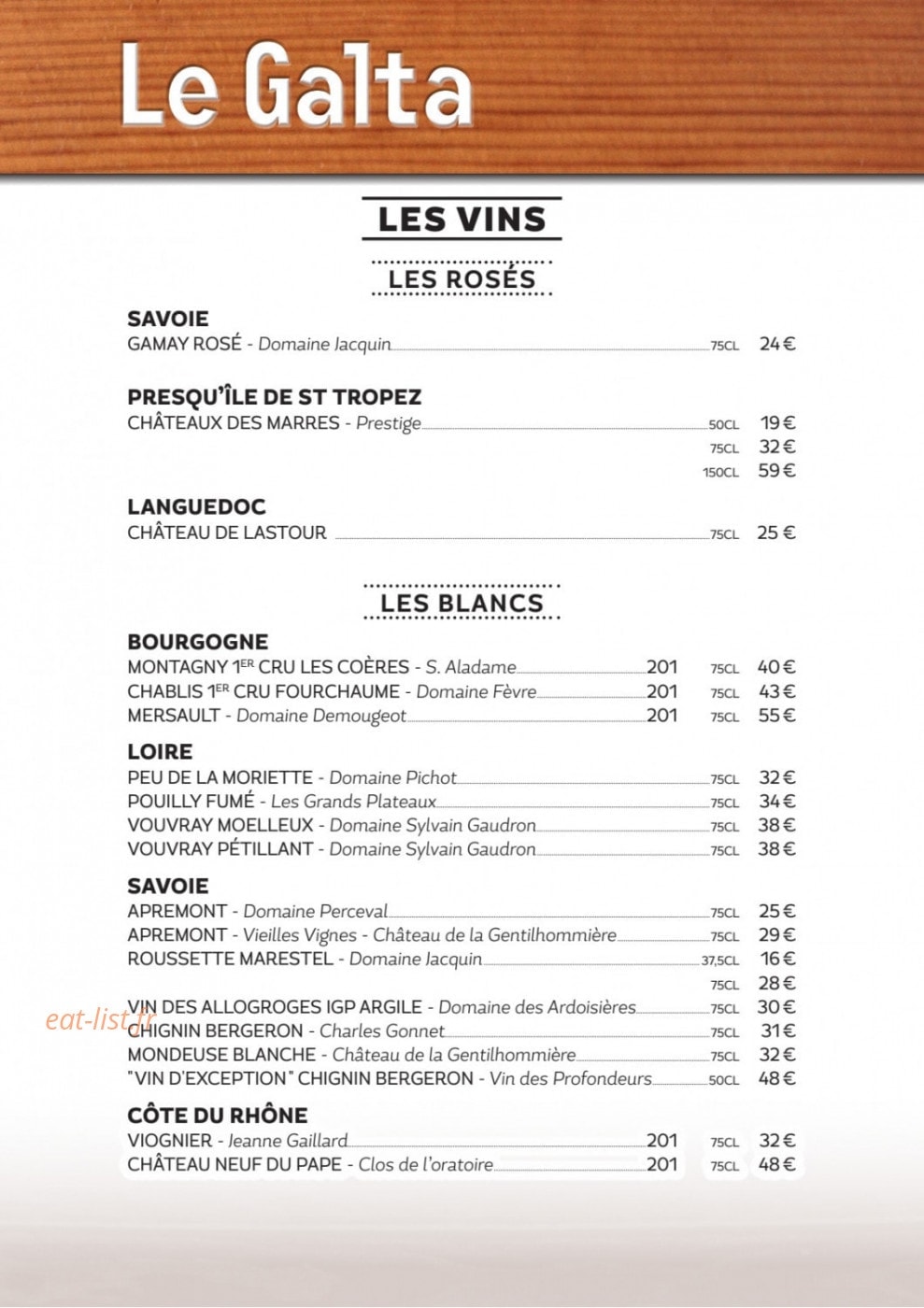 Le Galta — carte page 19