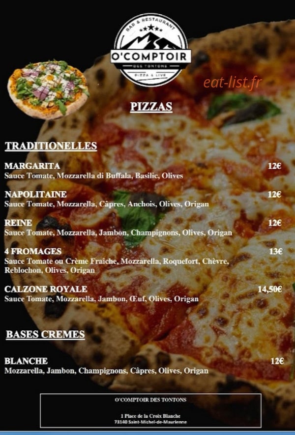 O comptoir des tontons — carte page 2