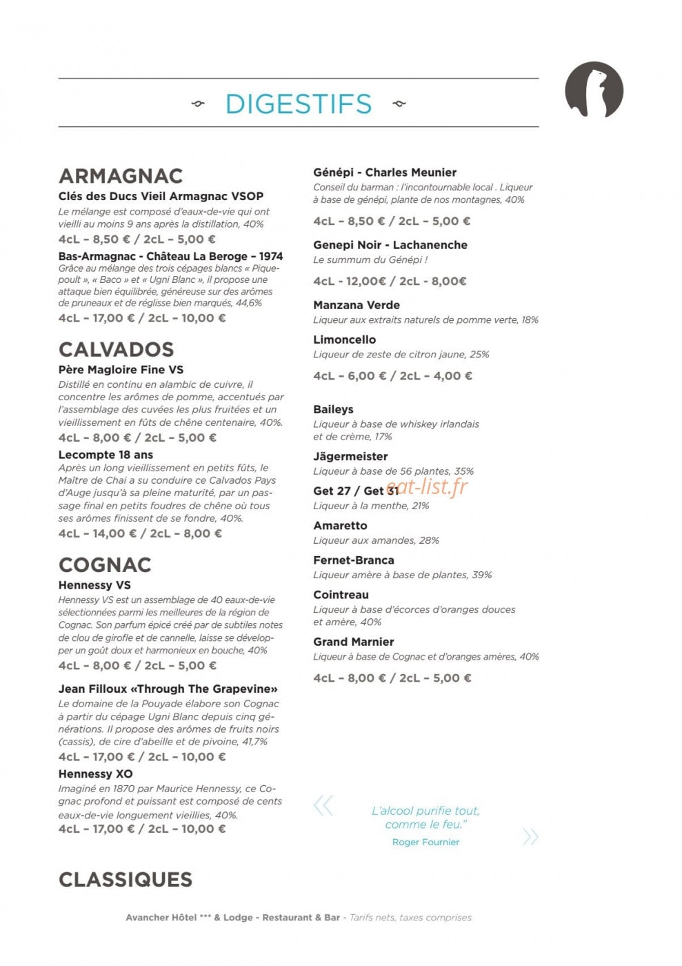 Avancher — carte page 20