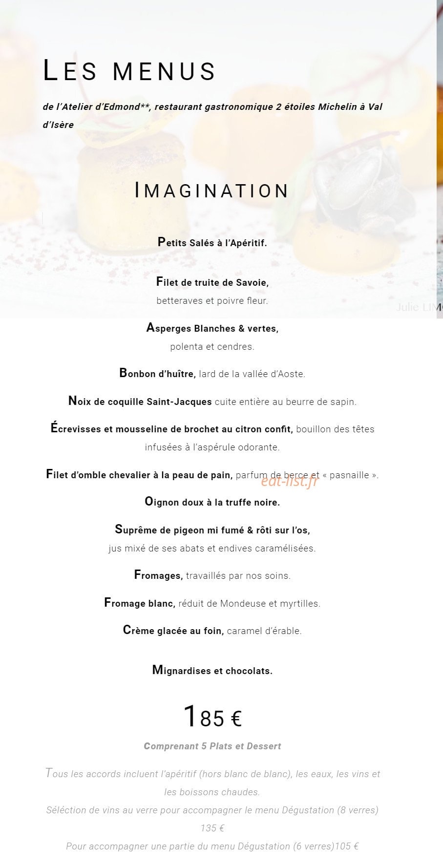 L'Atelier d'Edmond — carte page 1