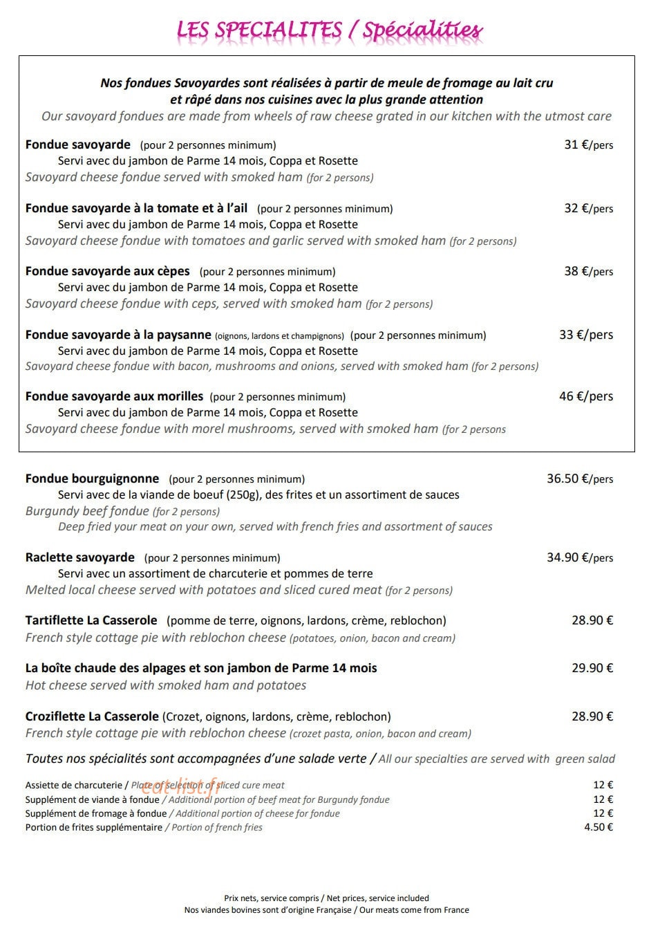 La Casserole et bouchons — carte page 3