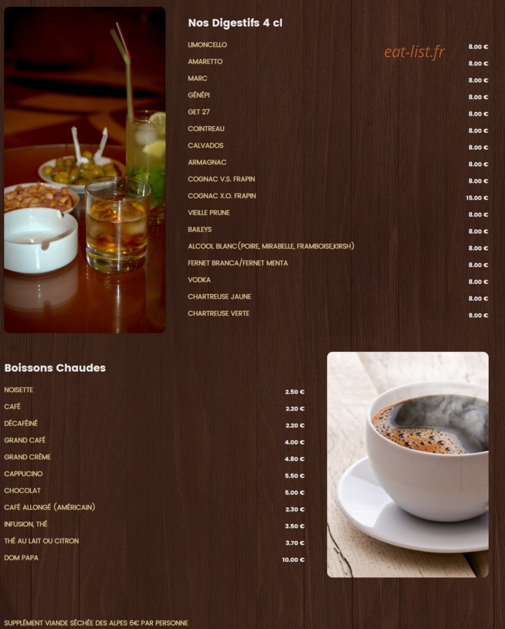 La Corniche — carte page 6