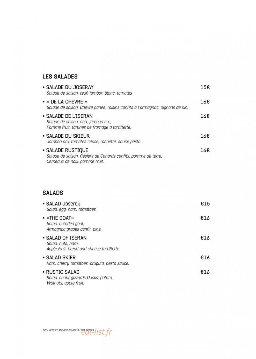La gourmandine — carte page 4