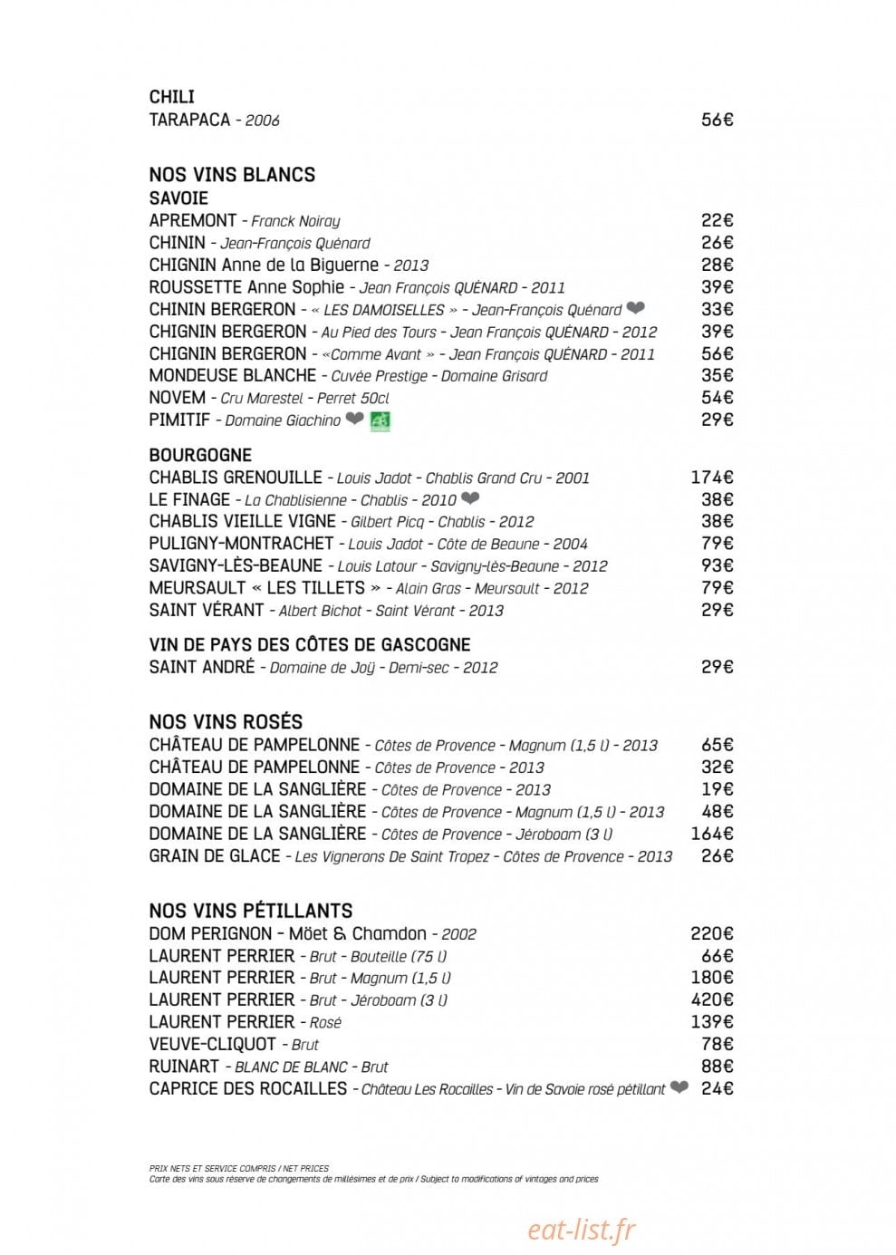 La gourmandine — carte page 14