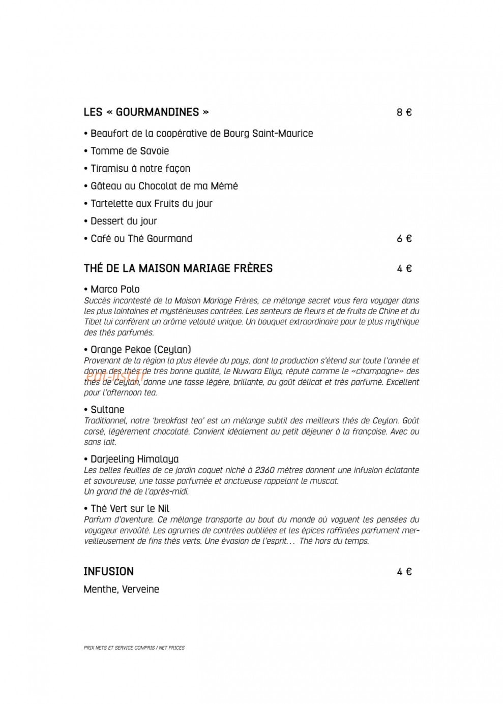 La gourmandine — carte page 8