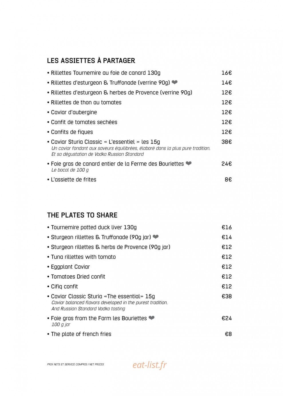 La gourmandine — carte page 2