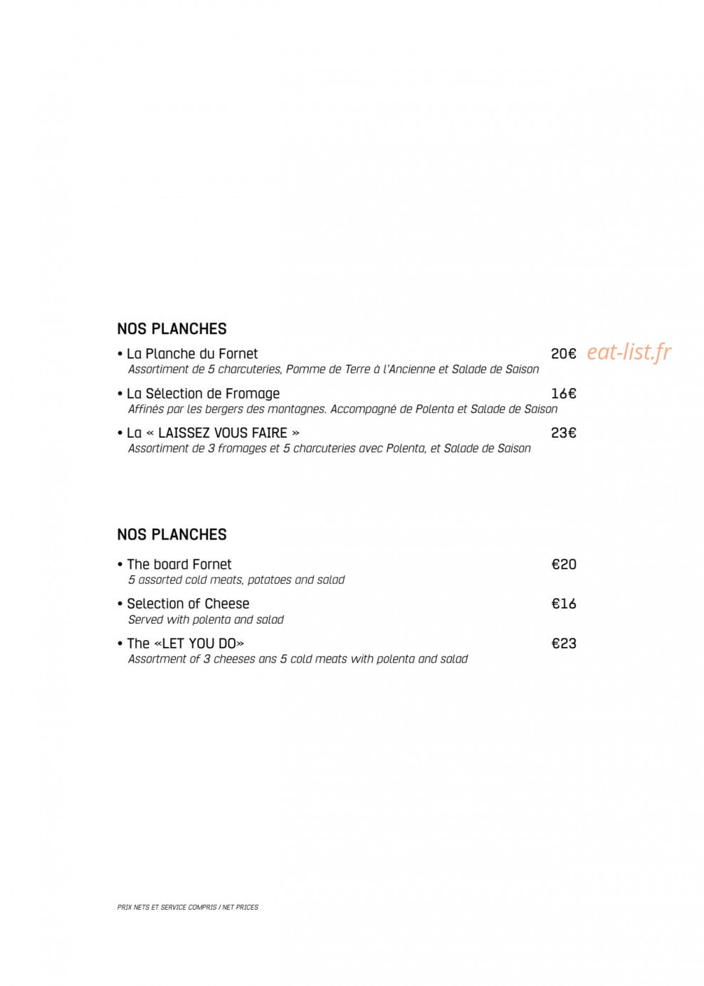 La gourmandine — carte page 3