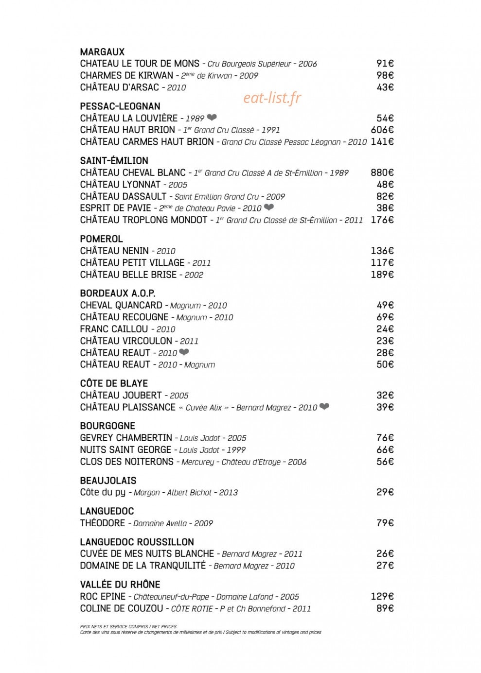 La gourmandine — carte page 13