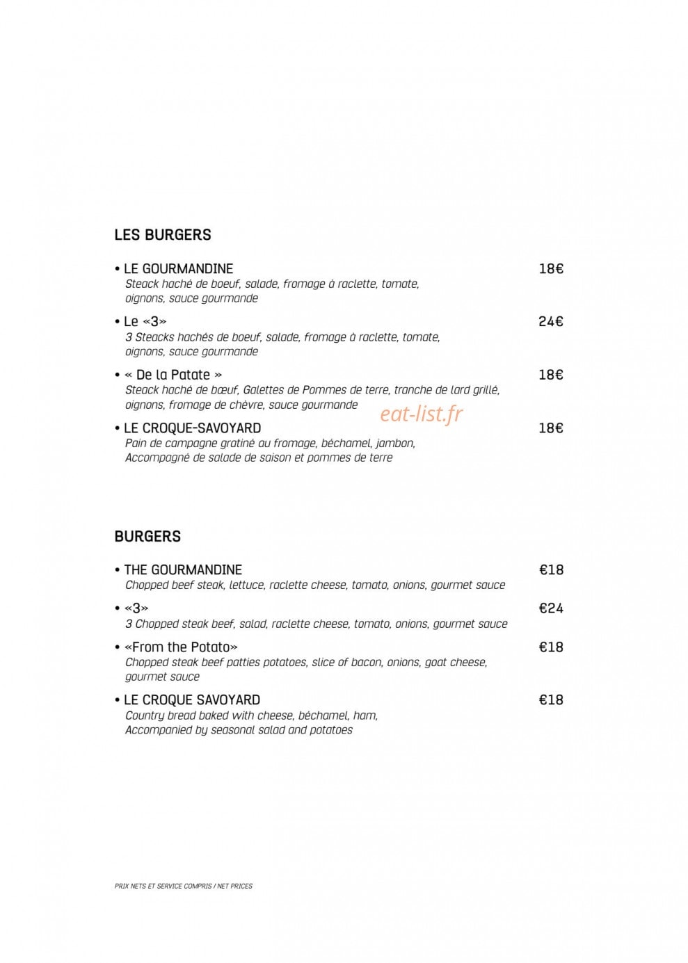 La gourmandine — carte page 5