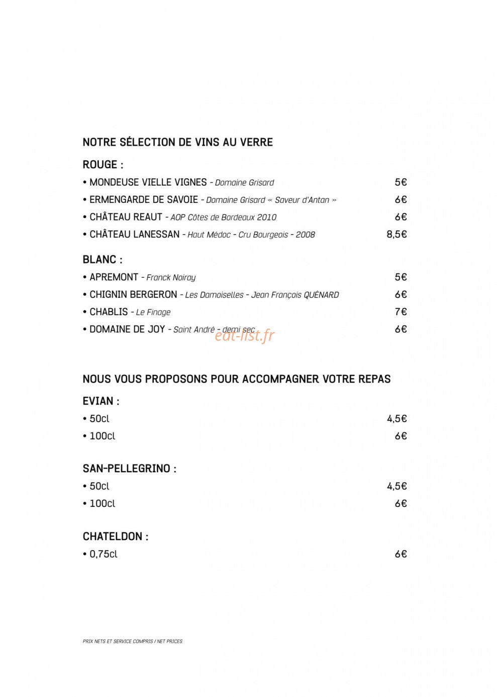 La gourmandine — carte page 7