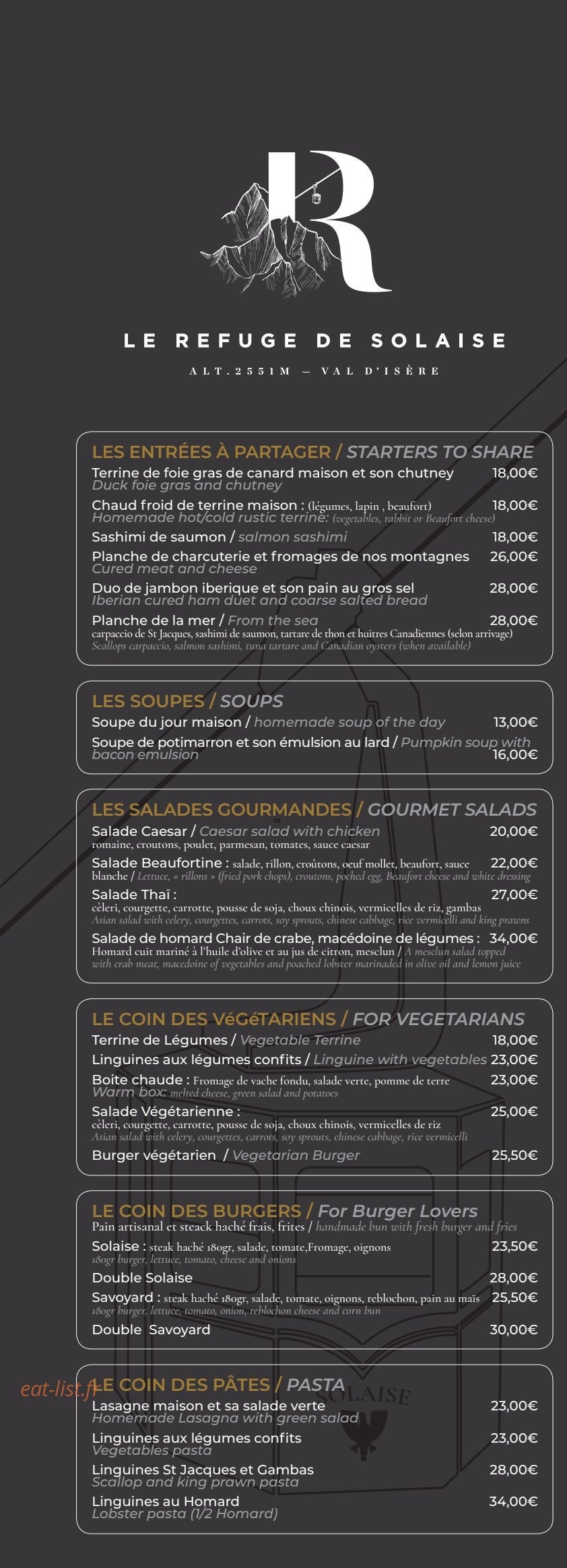 La Tête de Solaise — carte page 1