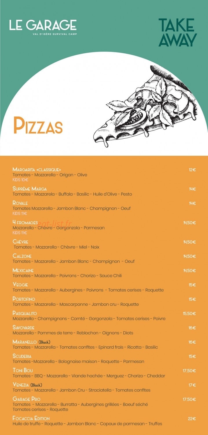 Le Garage — carte page 1