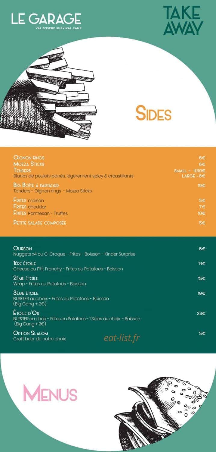 Le Garage — carte page 3