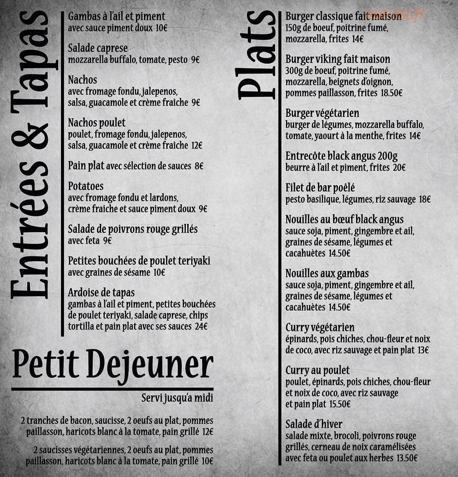 Le Petit Danois — carte page 1