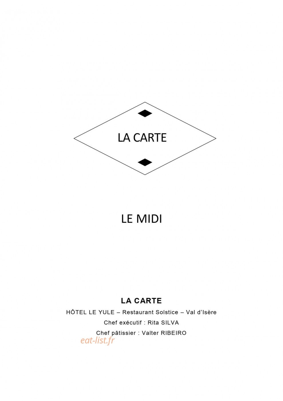 Le Solstice — carte page 1