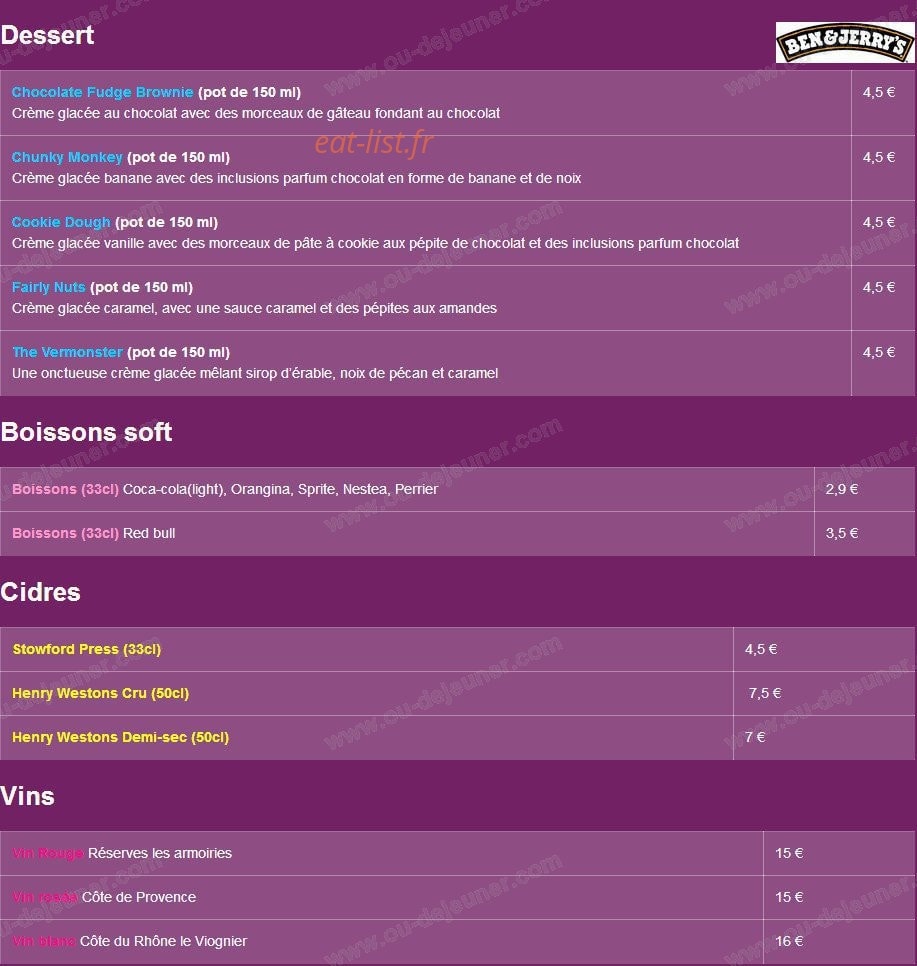 Pizz’n'love — carte page 2