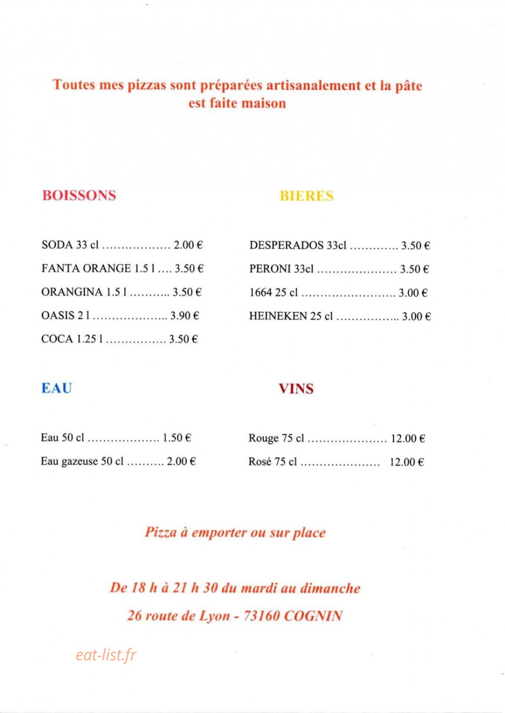 La Belle Sicile — carte page 8