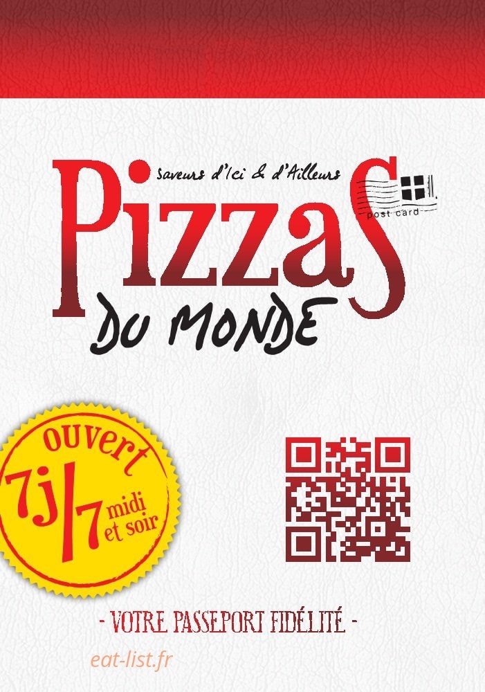 pizza du monde cognin carte PizzaS du Monde à Cognin, carte et menu en ligne