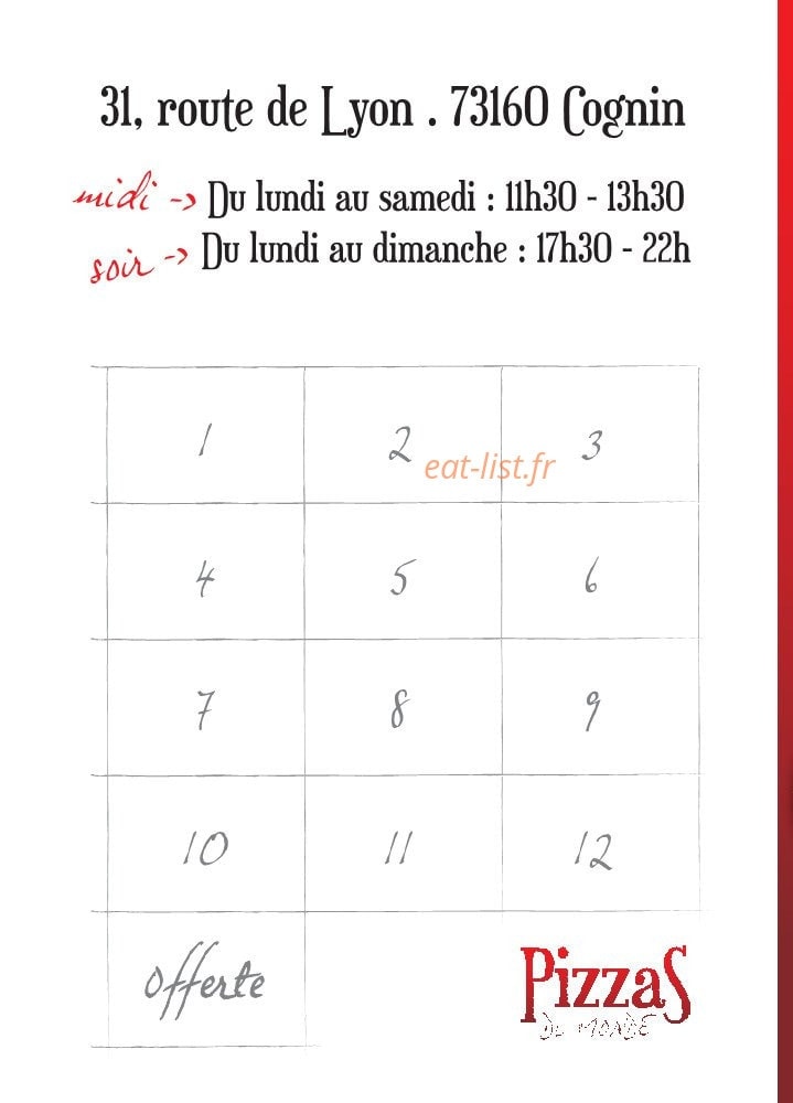 PizzaS du Monde — carte page 6