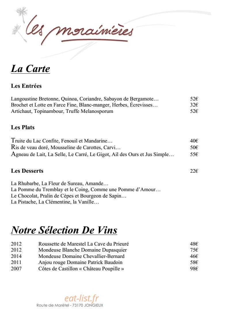 Les Morainières — carte page 3