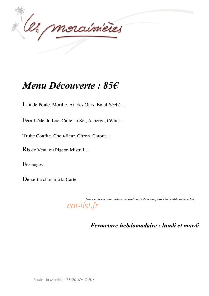 Les Morainières — carte page 2