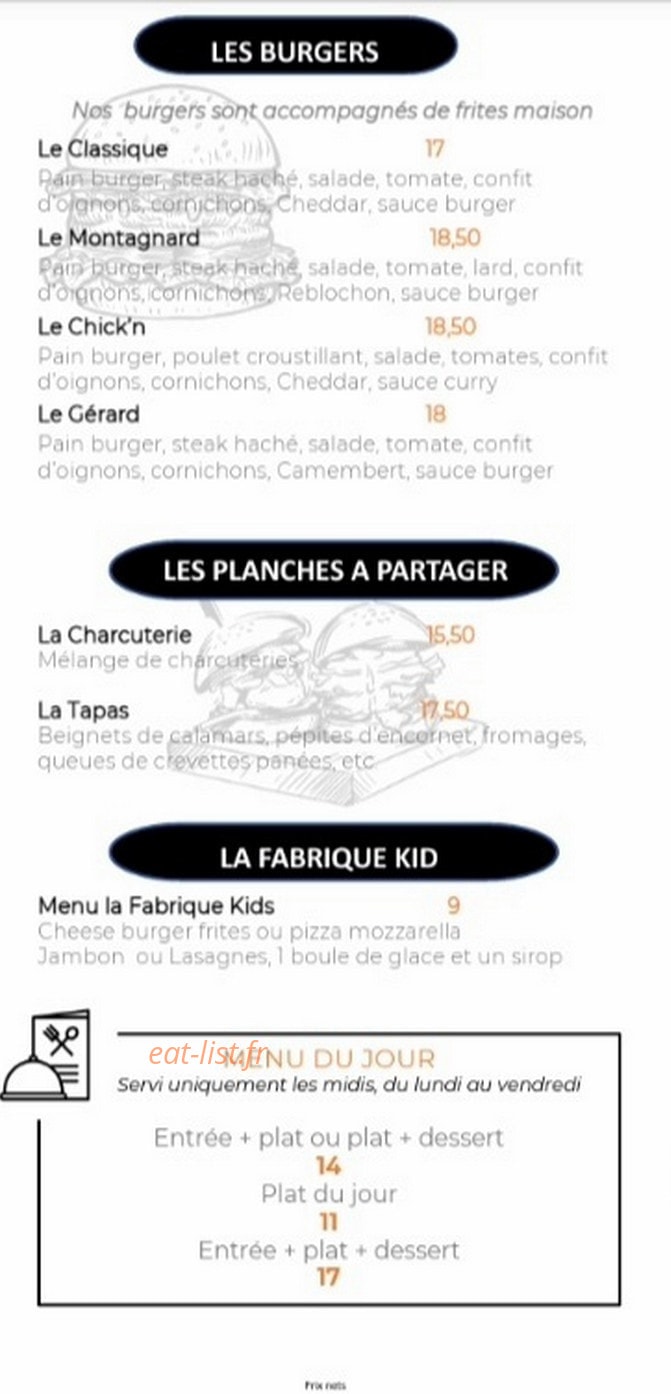 La Fabrique — carte page 3