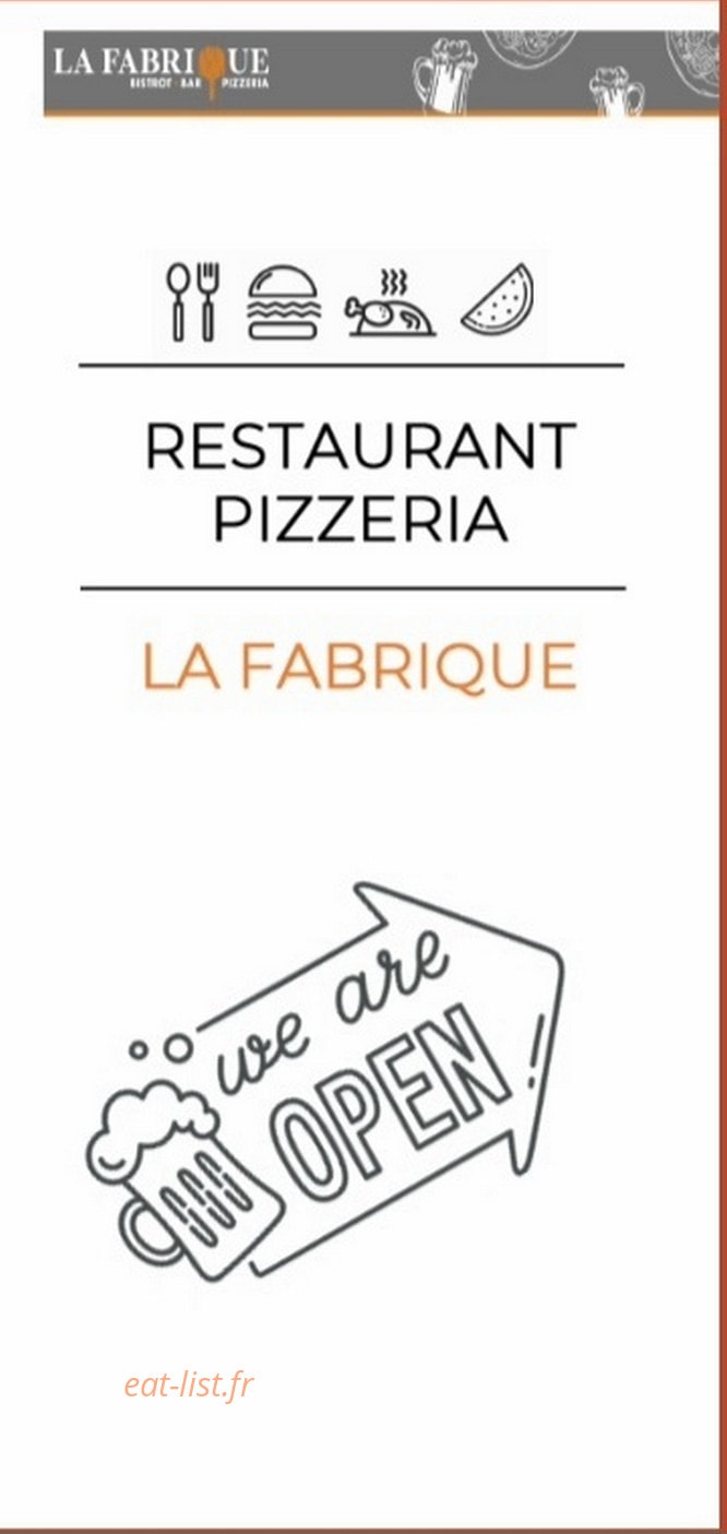 La Fabrique — carte page 1