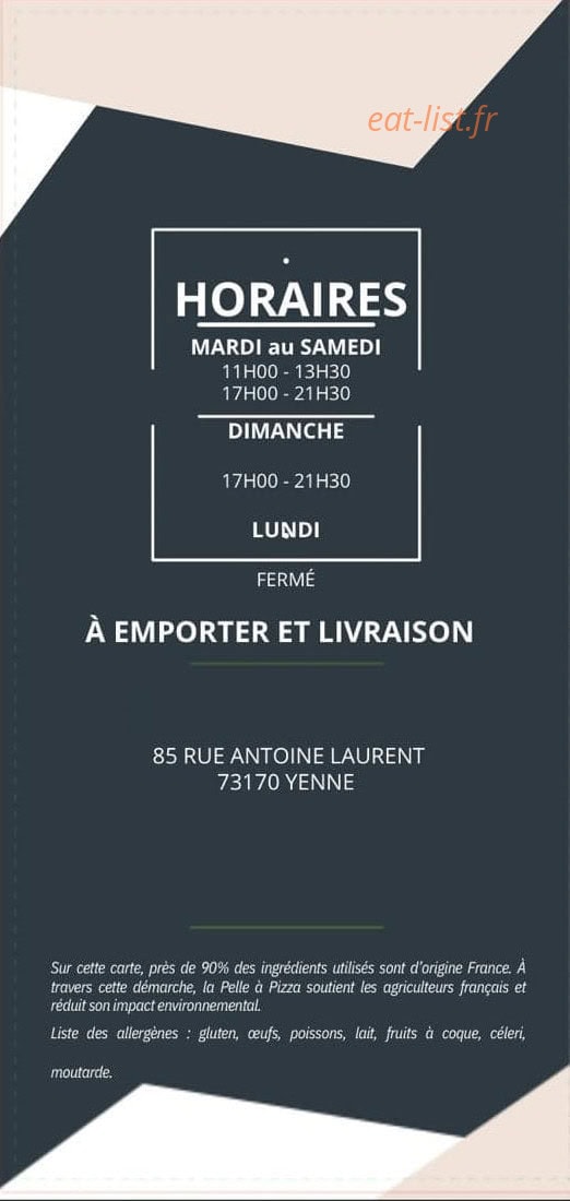 La Pelle à Pizza — carte page 5