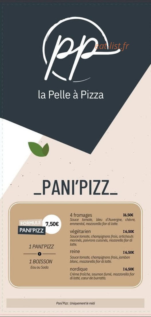 La Pelle à Pizza — carte page 4