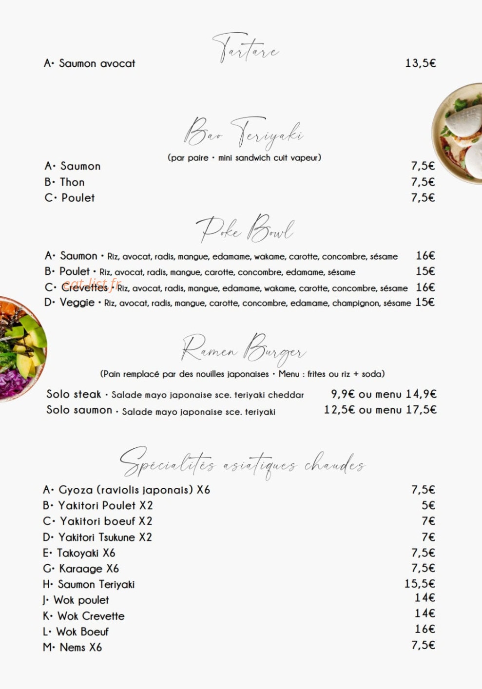 O'mimi Sushi — carte page 6
