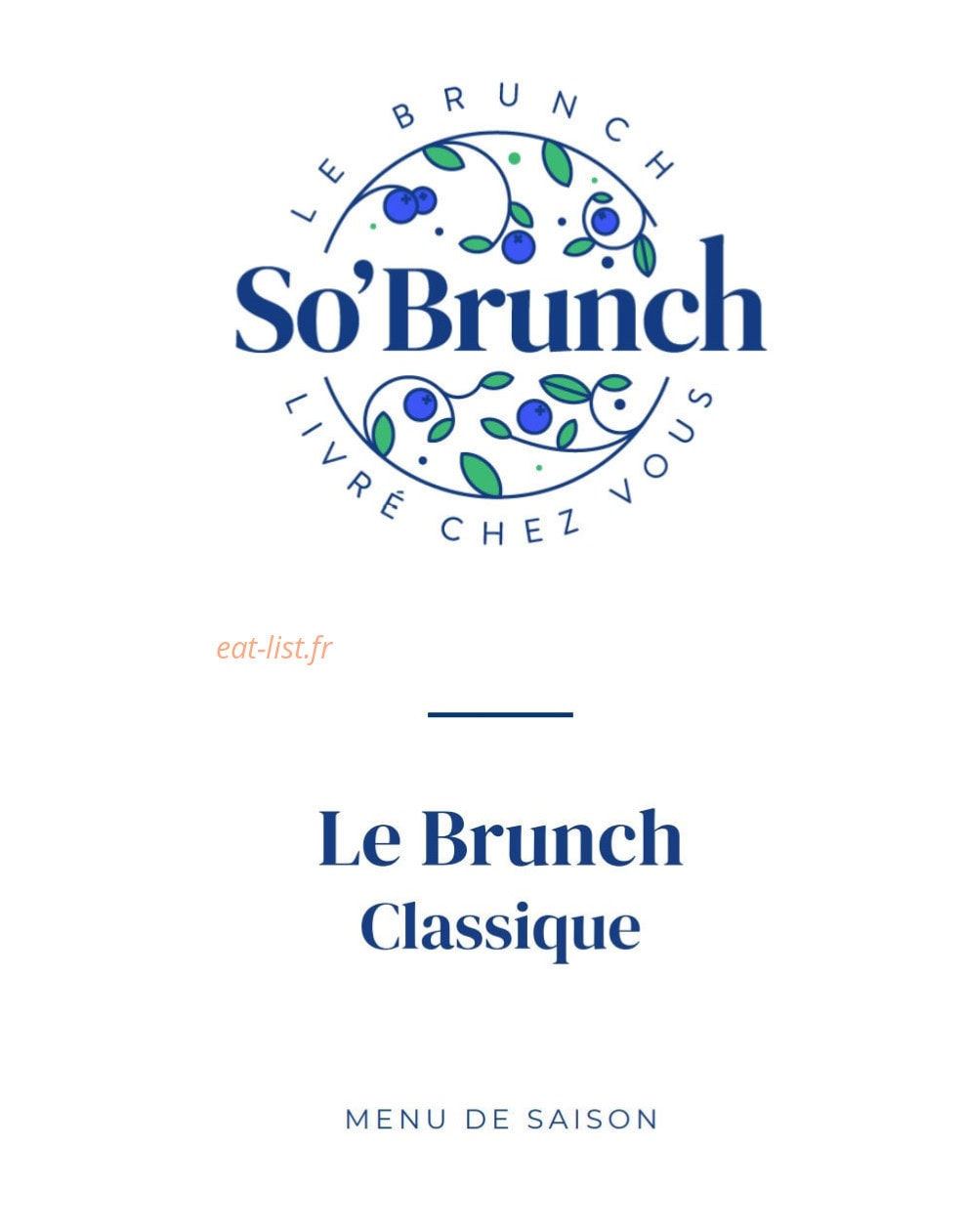 So'Brunch — carte page 1