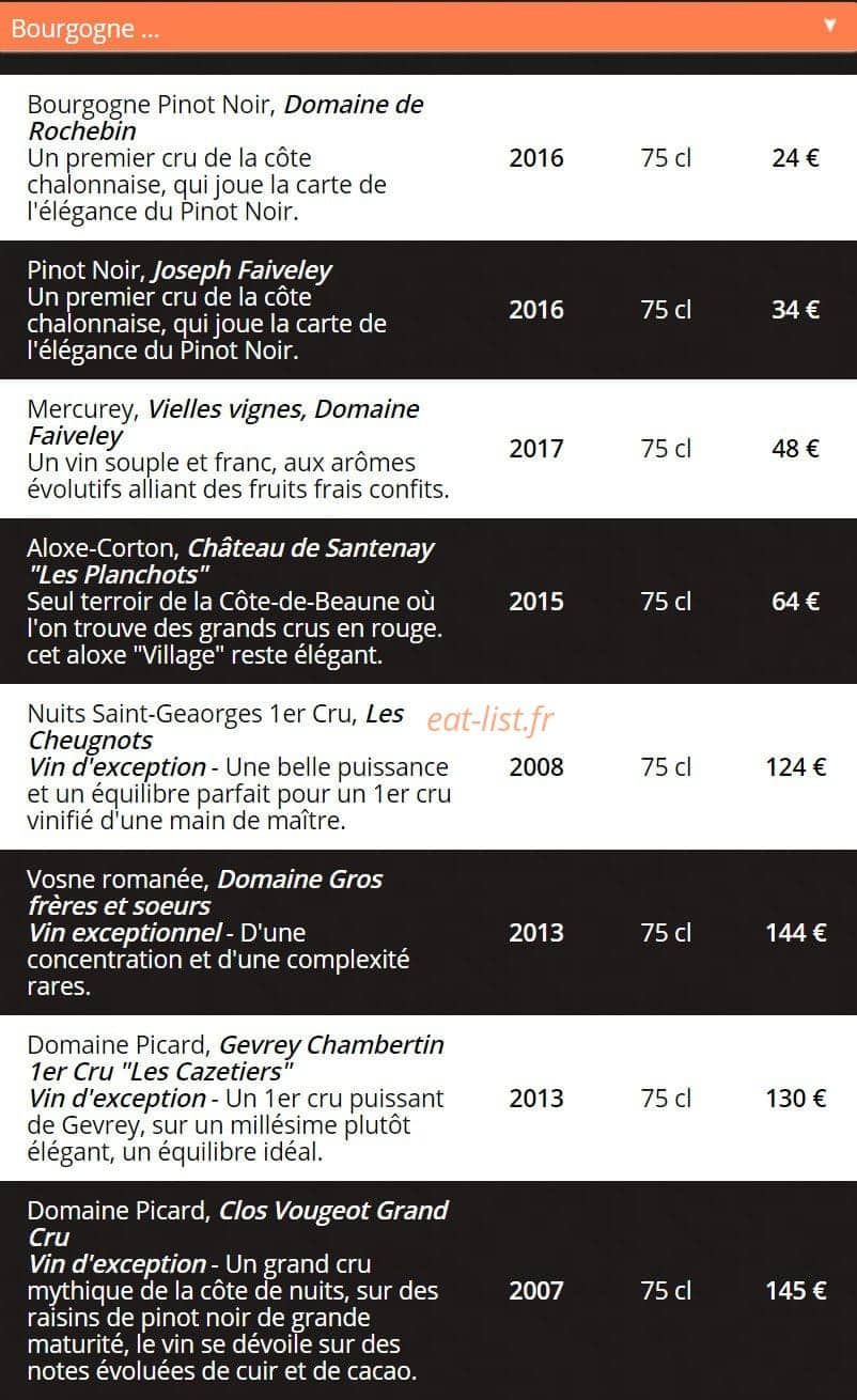 L’Altitude Bistrot Chic — carte page 13