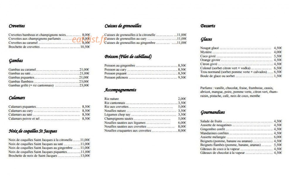 La Licorne d'or — carte page 2
