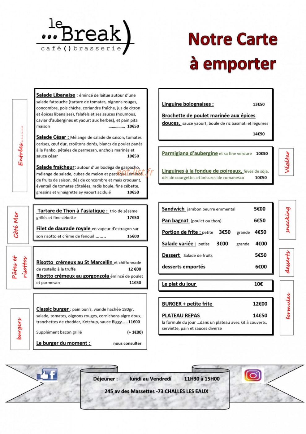 Le Break — carte page 3