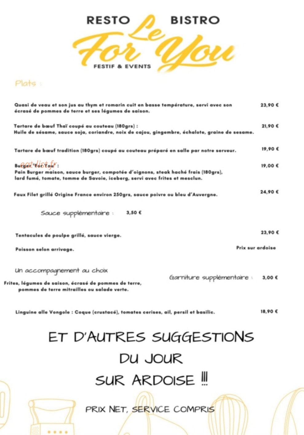 Le For You — carte page 2