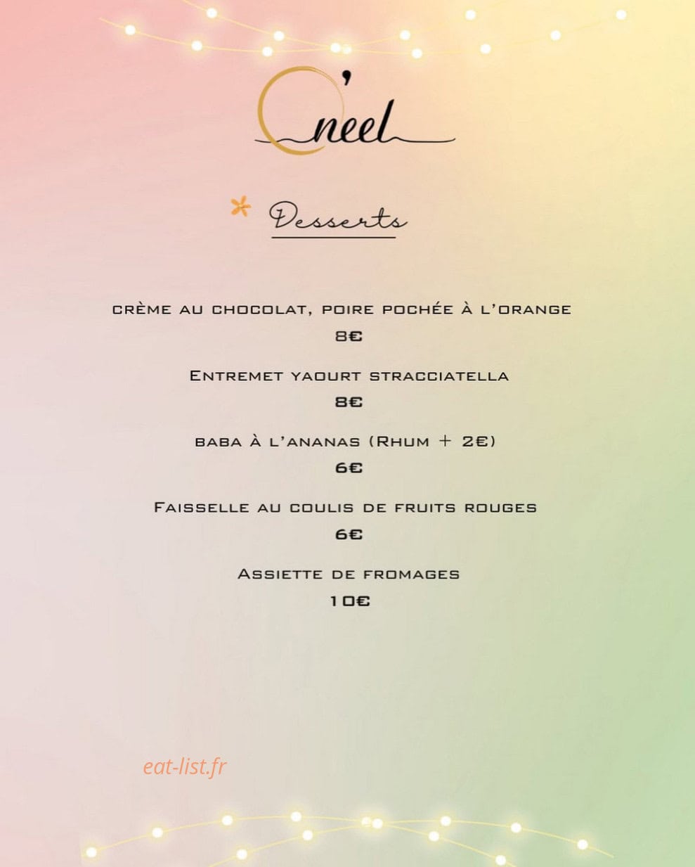 O’Neel — carte page 4