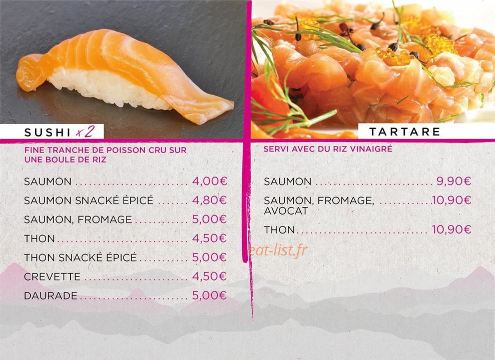 Sushiko — carte page 11
