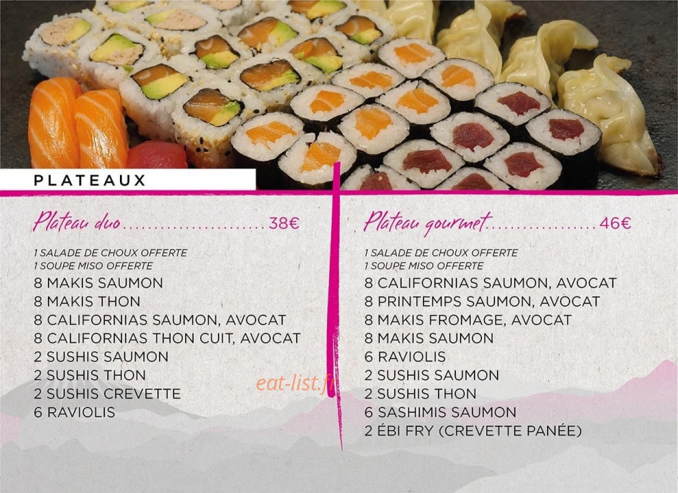 Sushiko — carte page 4