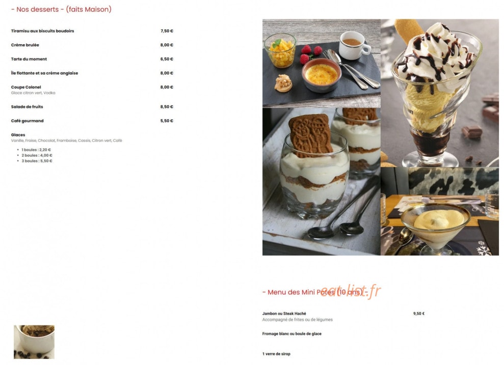 Chez Les Potes — carte page 4