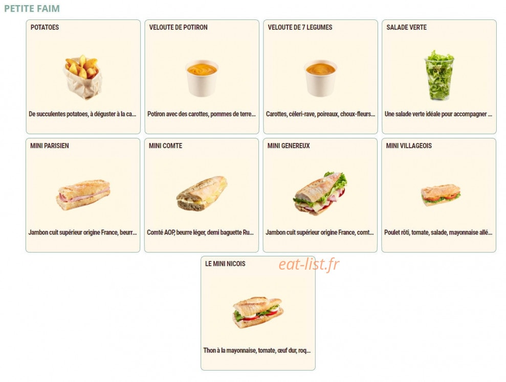 Pomme de Pain — carte page 7