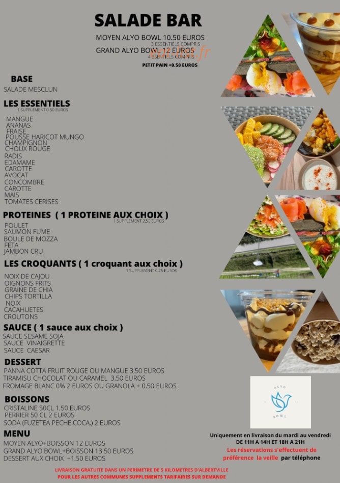 Alyo bowl — carte page 1