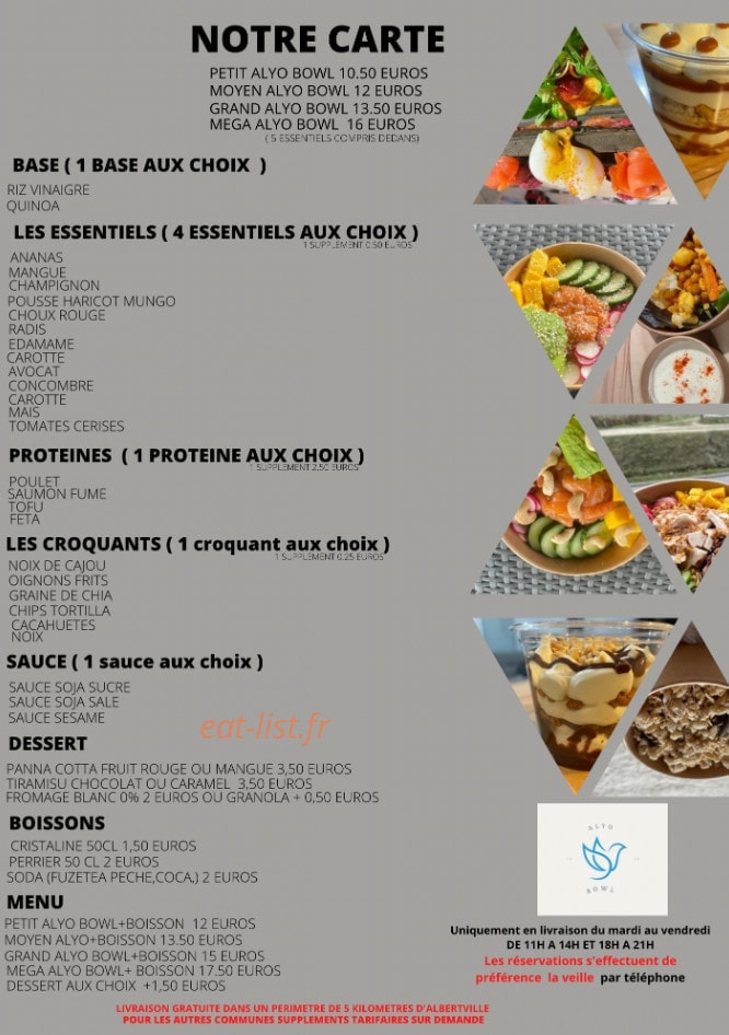 Alyo bowl — carte page 4