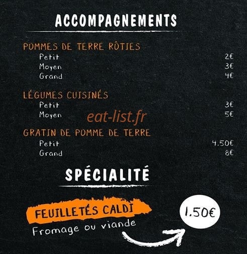 Au four gambetta — carte page 3