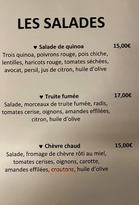 Chez Marie — carte page 3