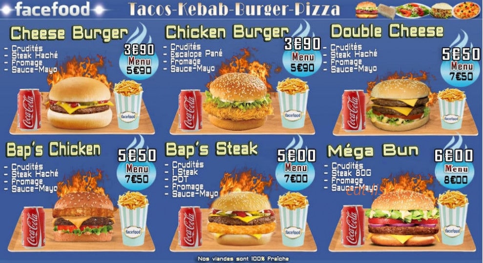 Facefood — carte page 4